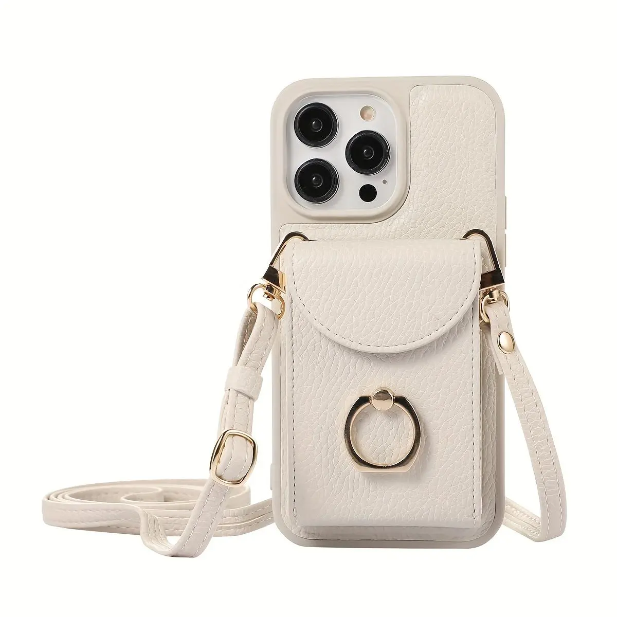 Wallet Case for iPhone 15/14/13 Pro Max iPhone 15/14 Plus iPhone 13/12/11, Case with Card Holder Cover 360°Rotation Ring Kickstand Protective Bumper