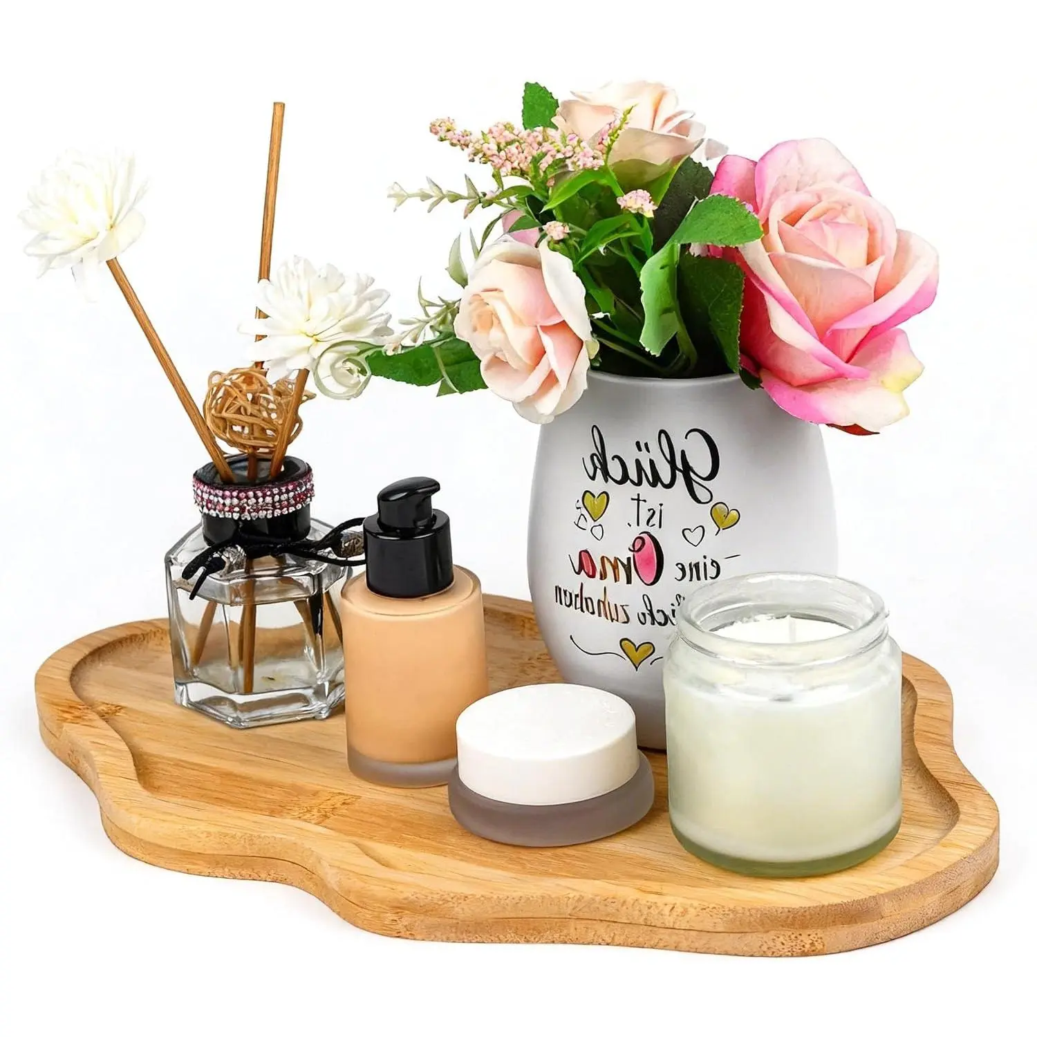 Decorative Tray, Perfume Tray, Wooden Tray, Place Candles, Perfume, Decorations, and