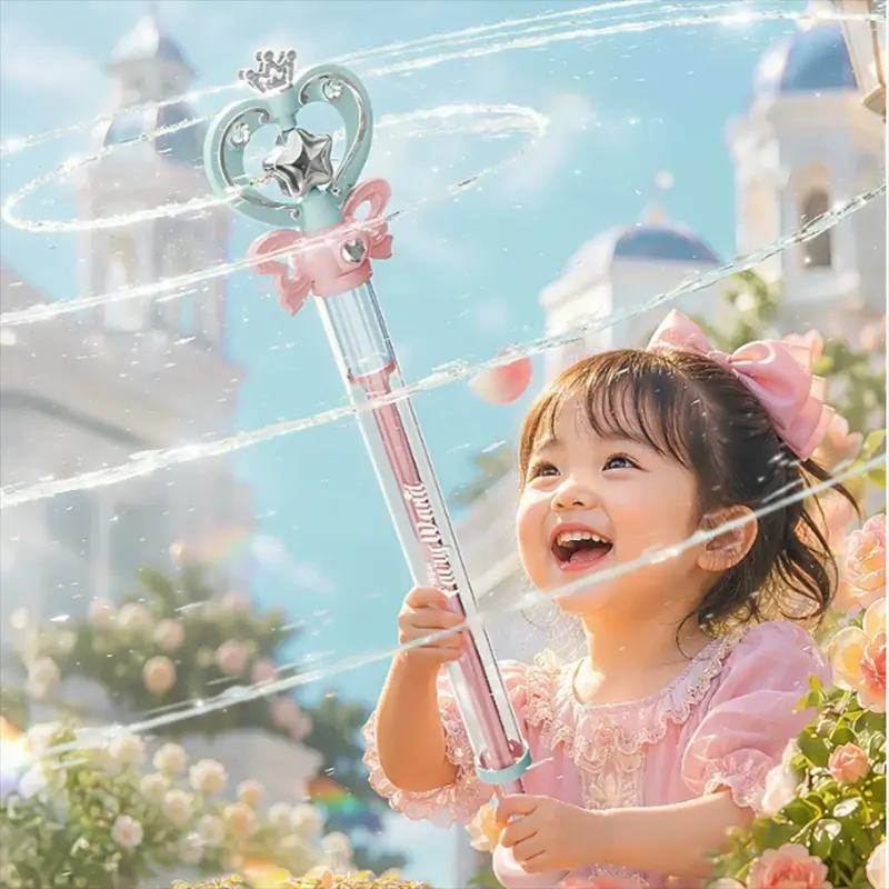 1/2counts Magic Fairy Wand Fireworks Water Gun for Kids, Summer Gift for Little Girls, Fun Outdoor Gun, Perfect for Playtime,Summer party supplies