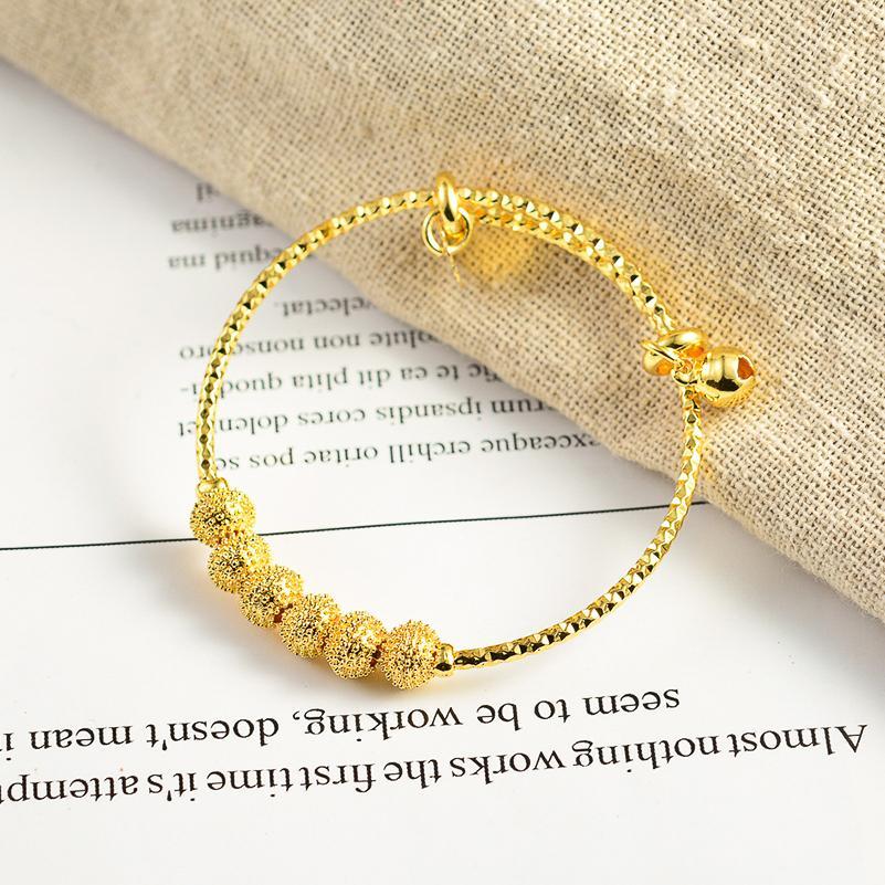18k Gold Color Bangles For Baby Child Kids Ethiopian Bracelts Jewelry a Birthday Present  Habesha Party Bracelets