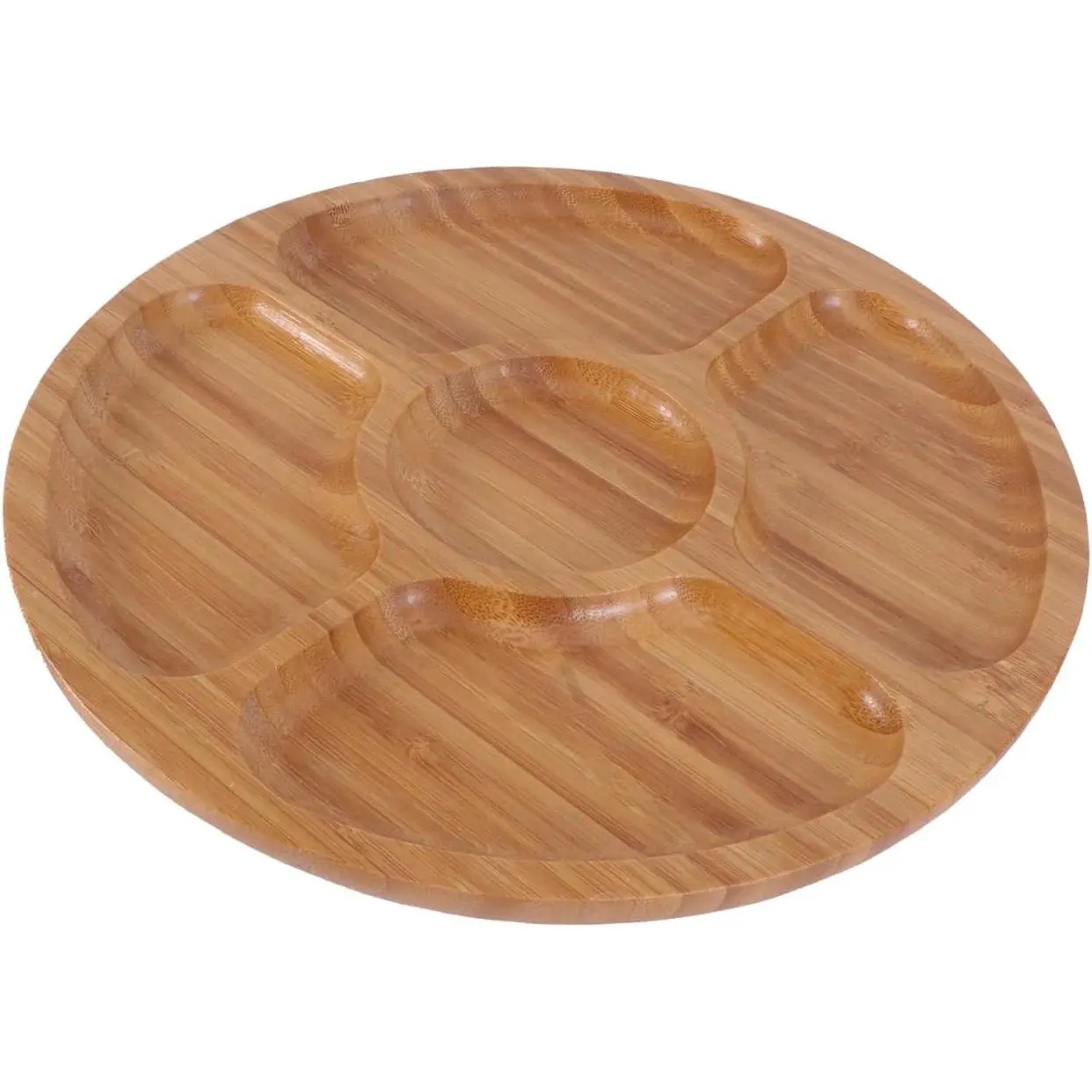 Bamboo Dinner Plates 9.8 Inch Square Natural Bamboo Dish for Serving Salad Fruit Dessert in Home Restaurant