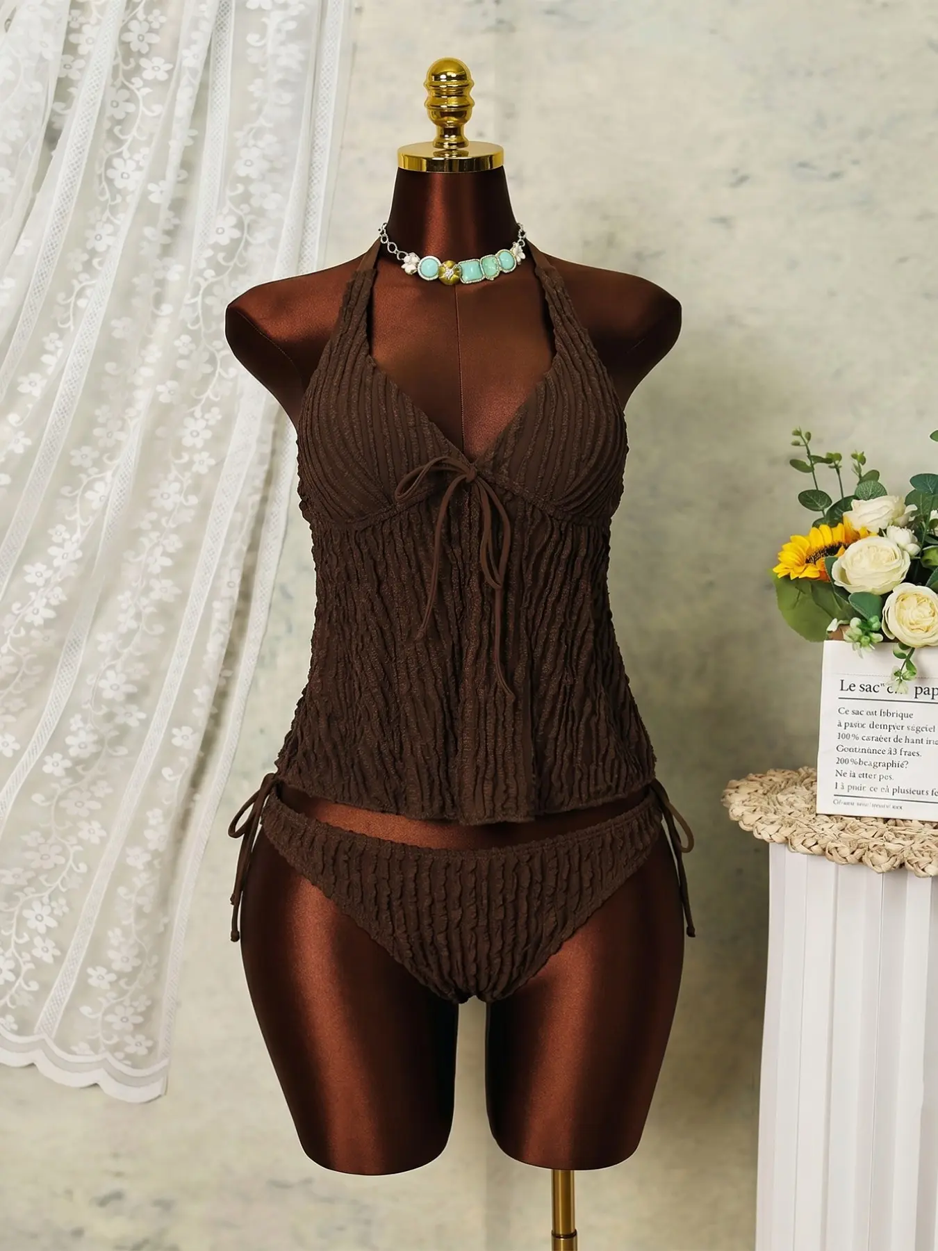 Women's Fashion Split-Body Tankini Swimsuit, Tankini Swimwear, Swimsuits Tankini, Stylish and Comfortable Split Bathing Suit for Summer, Perfect for Beach and Pool Activities