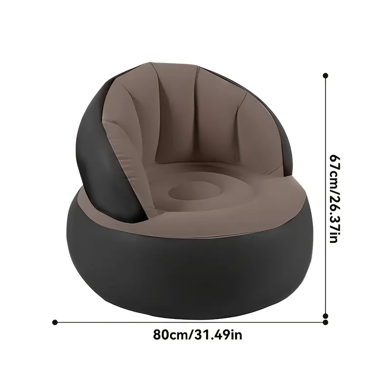 Foldable Inflatable Single Sofa, Space-Saving Little Expert, Easy Use And Effortless, Ideal Companion for Home And Outdoor, Best Choice for Gifting!