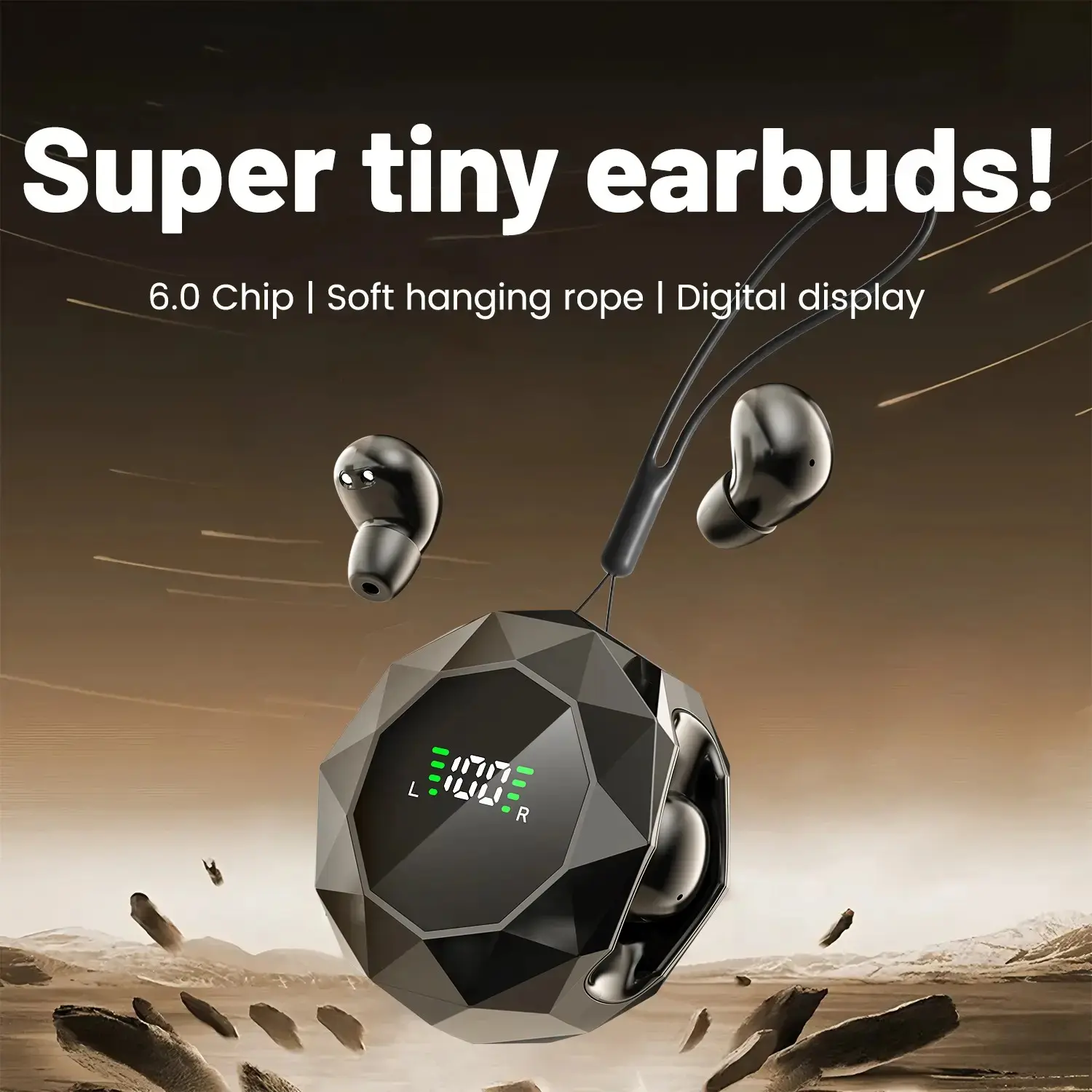 Mini Wireless Sleep Earbuds for Side Sleepers, Bluetooth-compatible 6.0 Noise-Canceling In-Ear Headphones, in ear earphones, Sleeping Headphones, Ultra-Compact Hidden Design, invisible headphones, Comfortable Long Wear