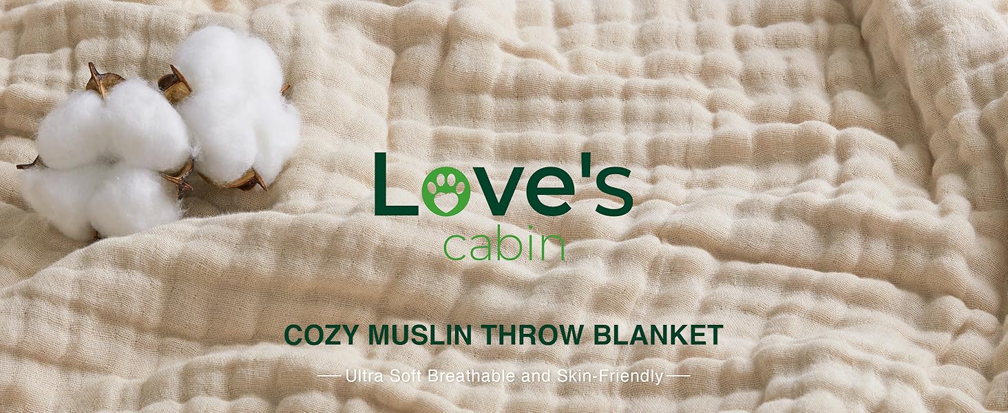 6 Layer 100% Cotton Muslin Blanket, 50"x60" Throw Muslin Blanket for Couch Bed, Lightweight and Breathable Cotton Gauze for Adult, Lavender