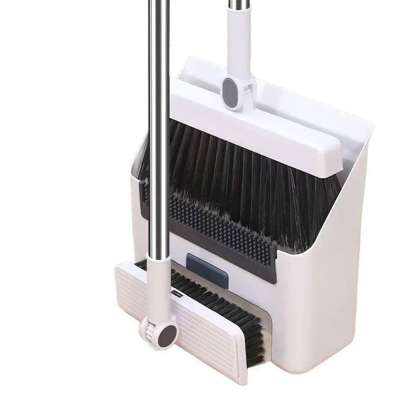 Broom and Dustpan Set Combination, Household Broom and Wiper, Non Stick to Hair, Efficient Cleaning Tool for Home Use, Broom Dustpan Combo, Broom With Dustpan, Home Cleaning Tools