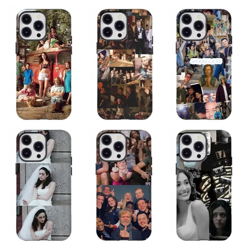 Custom Wireless Shameless Gallagher Family Collage Smartphone Casing - Fiona & Ian Gallagher Cover, Shock-Resistance Protection for iPhone 17/16/15/14/13/12/11 and for Samsung S21-S25, Fan Gift Accessory