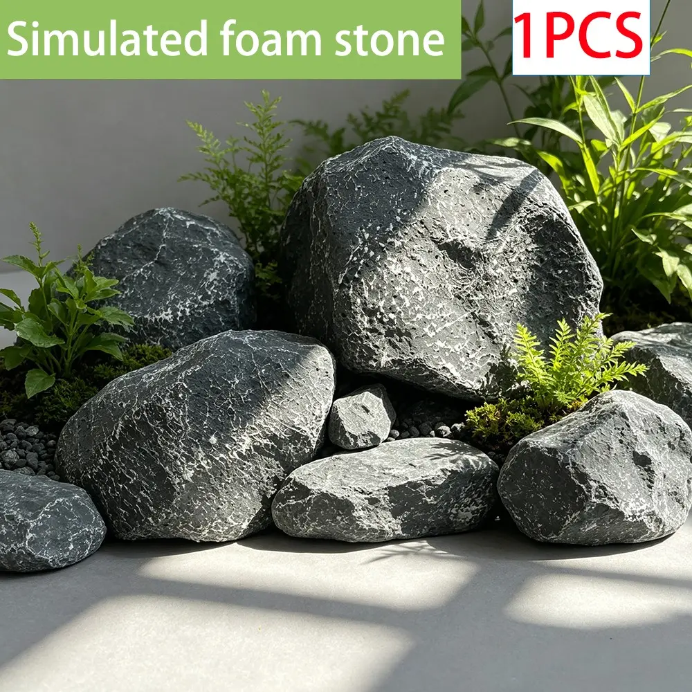 Realistic Foam Stone, Faux Stone, Lightweight and Durable, Ideal for Home and Outdoor Decor, Perfect for Enhancing Your Living Space, Decorative Stones