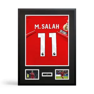 CCDCC Large MDF & Aluminium Hangable Wall-Mountable Jersey Shadow Box Display Case with UV Protection, Mount Hanging Kit - Adjustable Wrap-Around Frame, Ideal for Football Jerseys, Male Christmas Gift Mdf