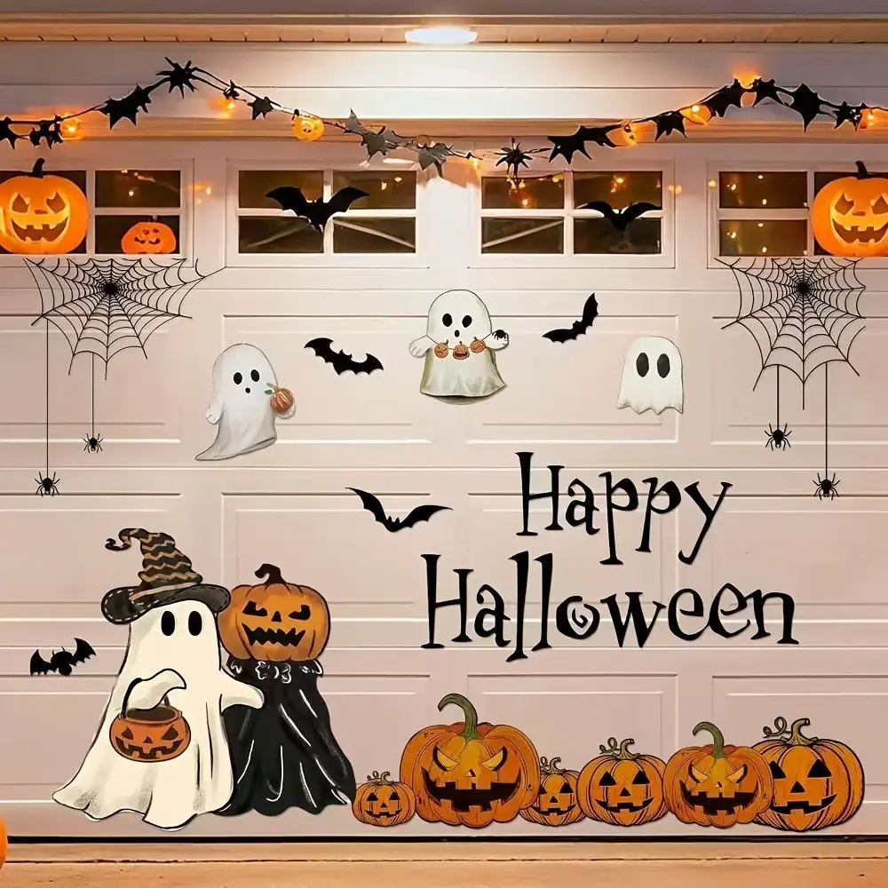 23-Piece Halloween Garage Door Magnets, Ghost Pumpkin Bat Magnets, Home Party Garage Car Decor, Halloween Party Decoration, Elegant Gift, Holohaus Supply