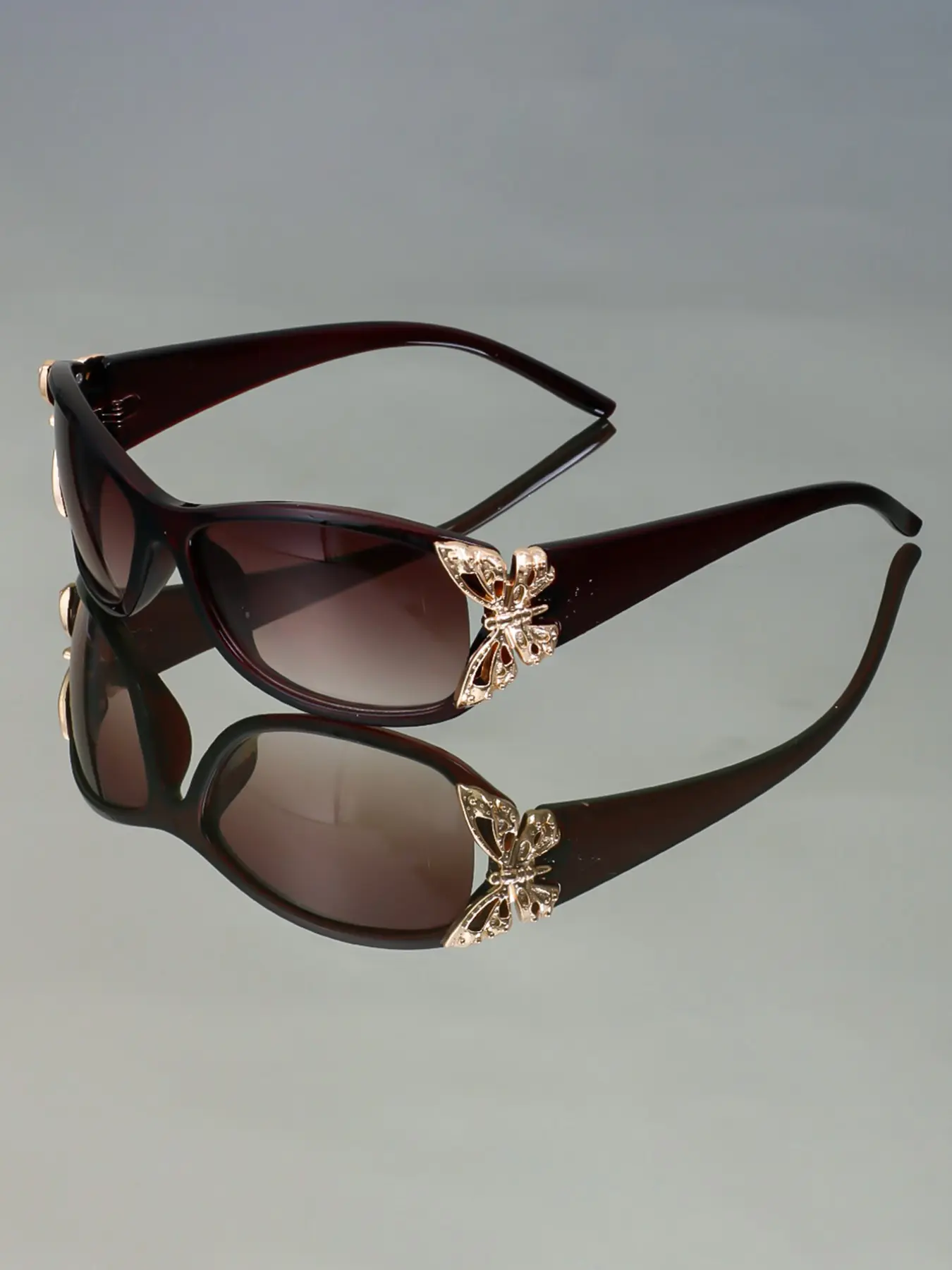 New Fashion Retro Butterfly Decor Y2K Glasses, Unisex Street Style, Casual Stylish Glasses for Beach Parties, Hip Hop Looks, Daily Wear, Festival Eyewear