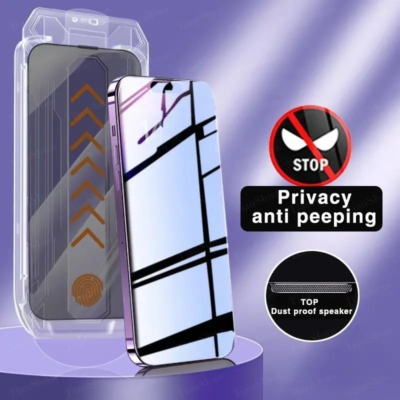 2026 New Arrival Auto-Dust Removal Privacy Smartphone Screen Protector for Samsung Galaxy S26 Plus Ultra S26+ S26U Anti-scratch Tempered Glass Film
