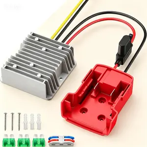 18V to 12V Step-Down Converter, 20A 240W Voltage Regulator, Compatible with Milwaukee 18V Battery, DC 12V Power Supply for Golf Cart, RC Car, LED Lights, DIY Toys