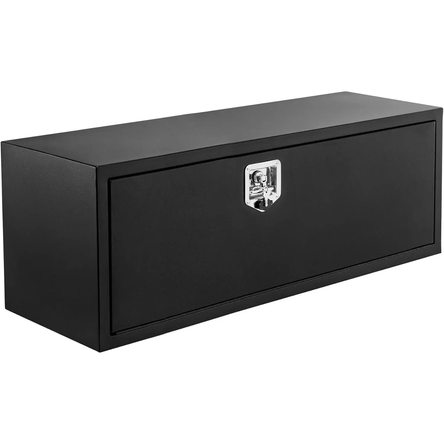 Black Steel Underbody Truck Tool Box for Pickup RV, Waterproof Lockable Truck Bed Storage Chest, Weather Resistant Secure Tool Organizer, Universal Utility Toolbox for Pickup, RV, Trailer and Outdoor Vehicle Storage, Long 24/30/36 × 14 × 16 Inch