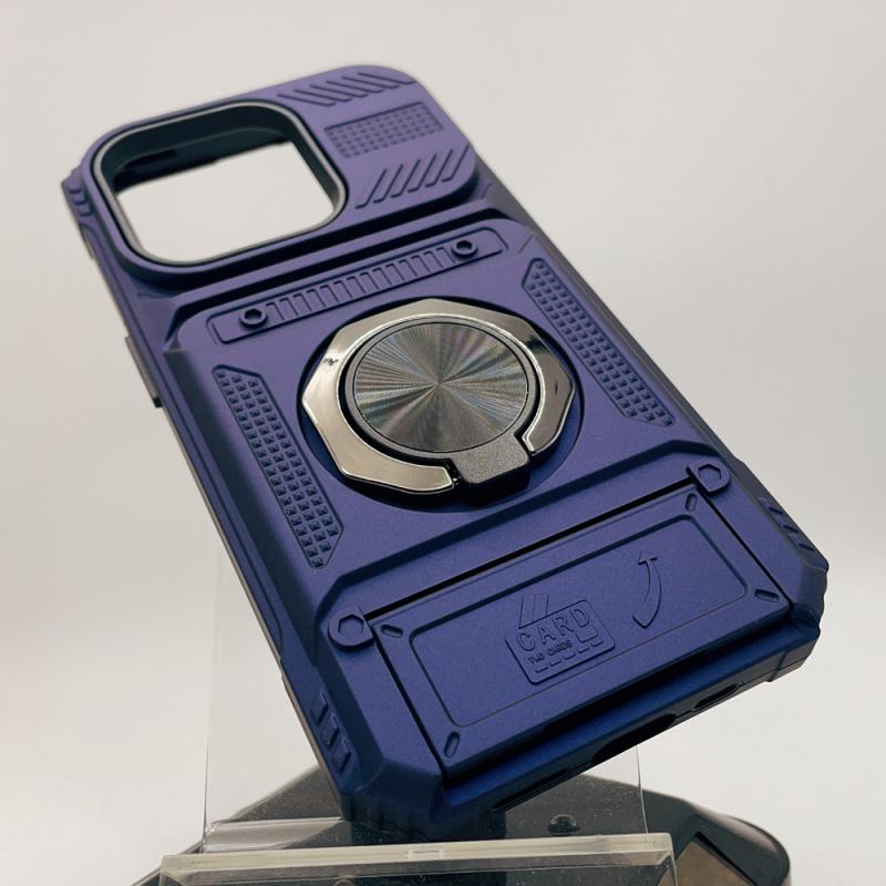 Case For iPhone 17 16E 16 15 14 13 Pro Max 11 Rotated Ring Kickstand Heavy Duty Drop Protection Wallet Phone Case Cover