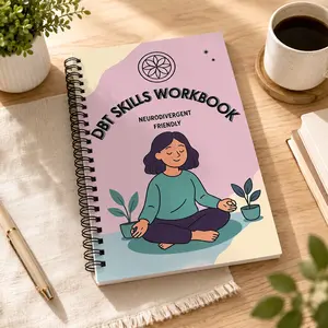 DBT SKILLS WORKBOOK - Workbook for Dialectical Behavior Therapy Skills - Self-healing A5 Notebook