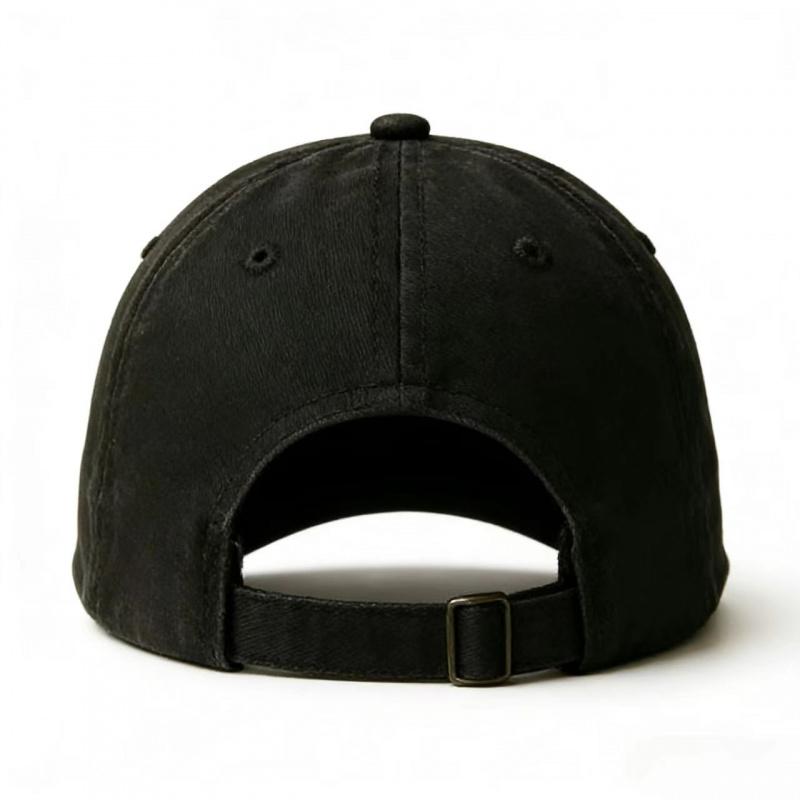 Street style skull embroidered baseball cap, washed and distressed, casual and sun-protective