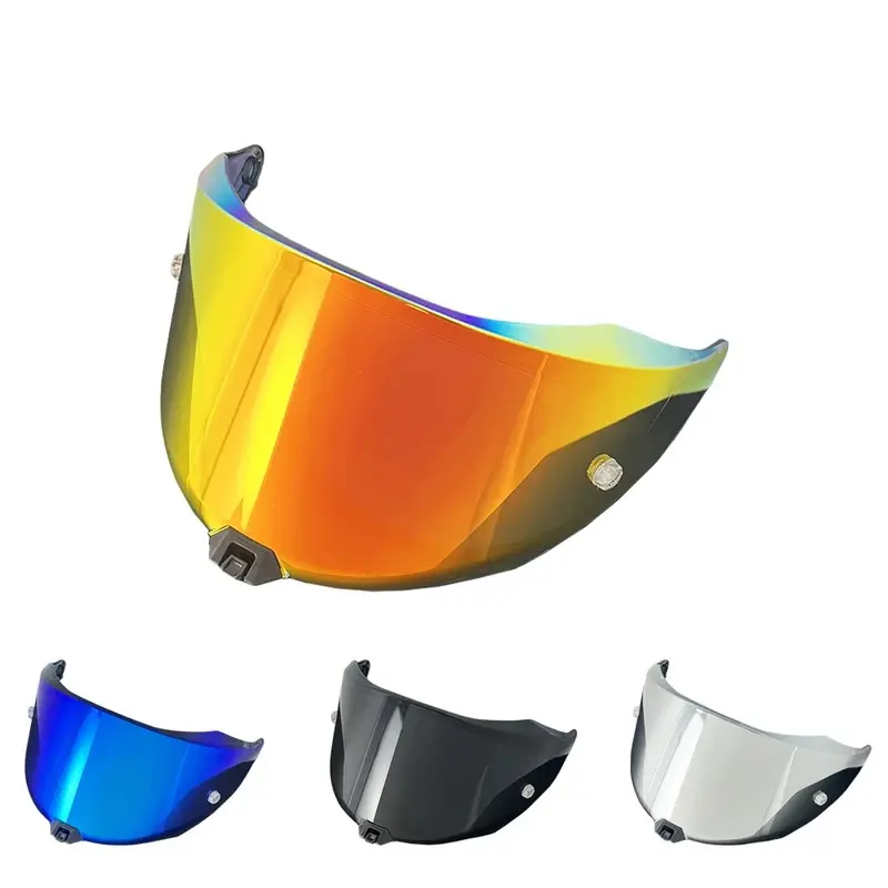 KYT R2R Motorcycle Helmet Replacement Visor Lens - Anti-Fog Windproof UV-Protective Full Face Moto Helmets Accessory, Easy Change, High Flexibility, Multi-Color (Automotive Motorcycle Protective Gear), Multi Colors