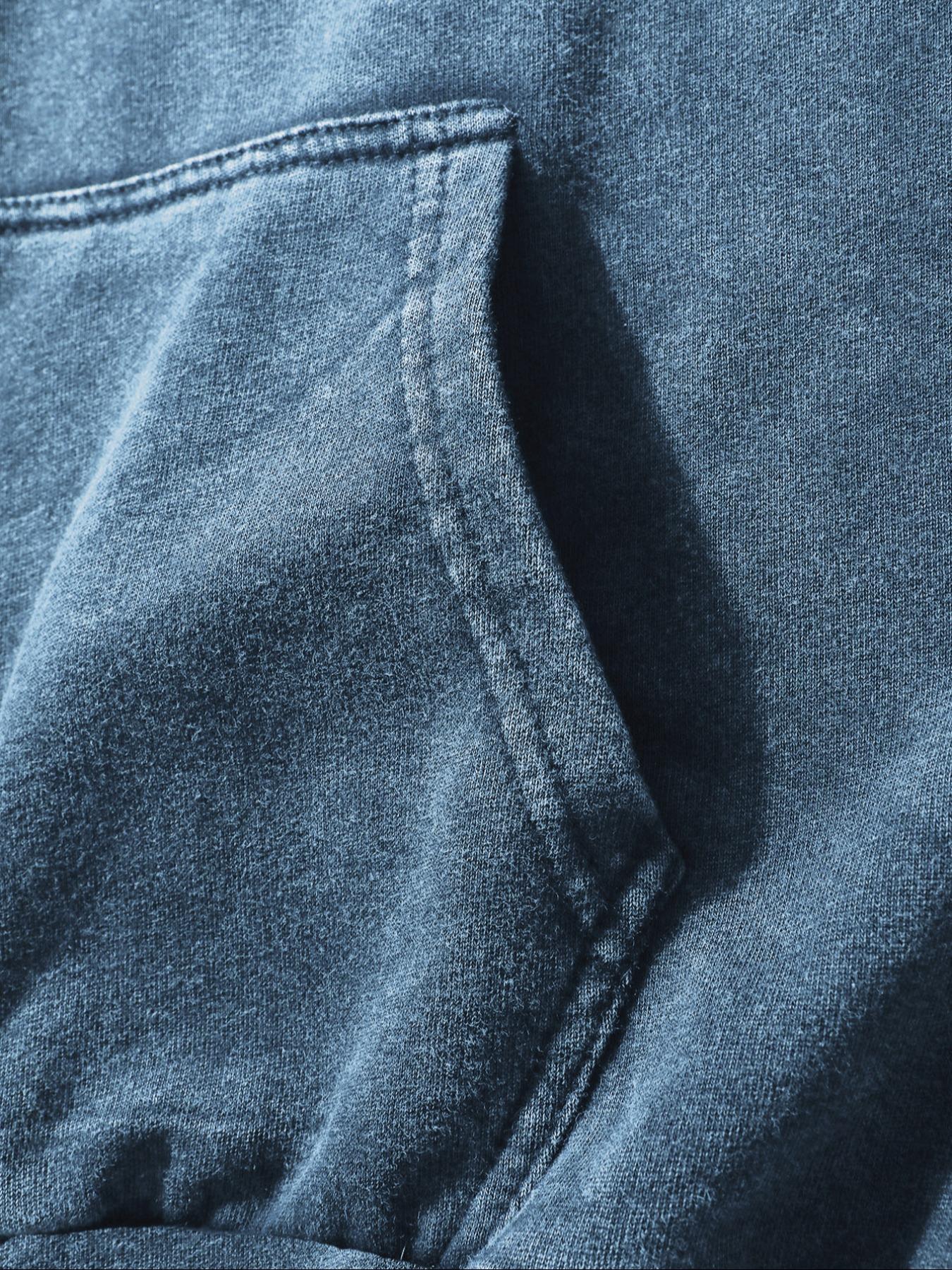 "You are enough." Inspirational slogan for men's retro-style washed hooded sweatshirt, fashionable and trendy casual hoodie.