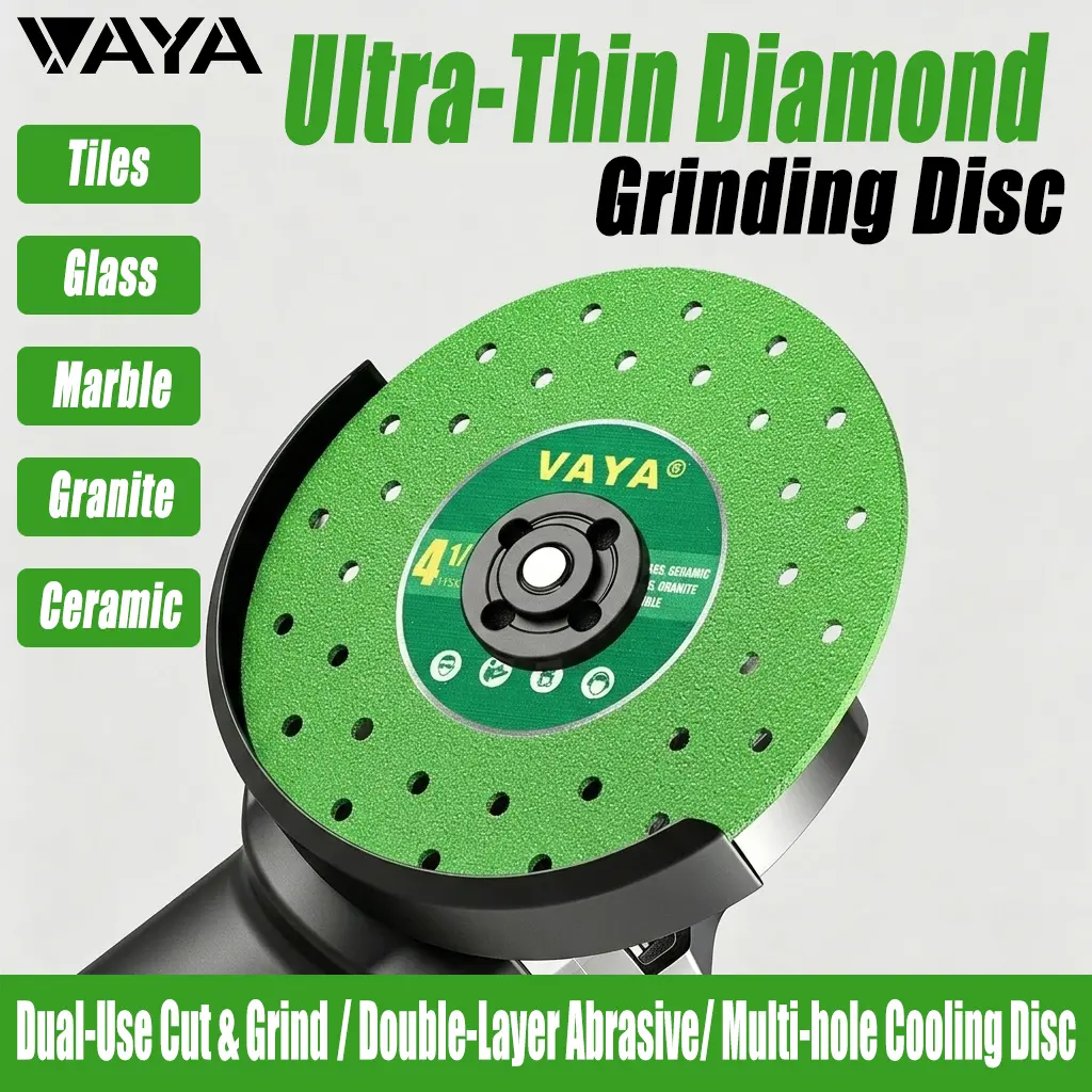 VAYA 4.5" 115mm Multi-Hole 1.2mm Ultra-Thin Diamond Cutting Wheel, Angle Grinder Tool for Tile Marble Granite Glass