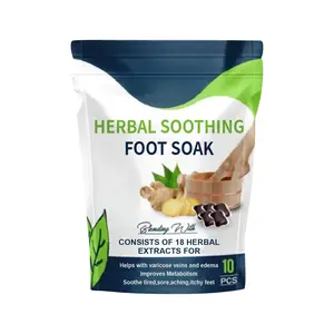 Herbal Foot Soak Pack with Glycerin & Saffron Extract, Moisturizing Foot Bath Beads for Soft, Refreshed & Relaxed-Feeling Feet