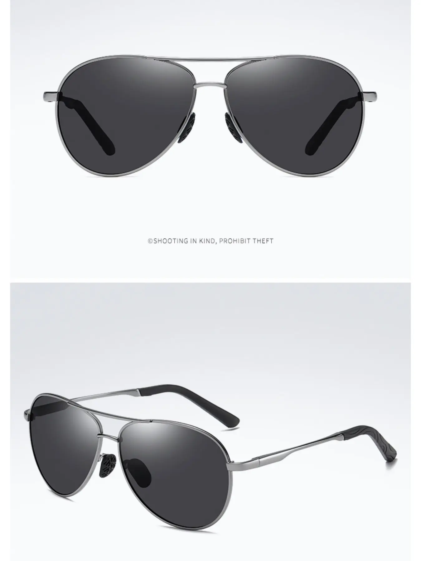 Men's Polarized Driver Sunglasses, Photochromic Frog Eye Glasses, Night Driving Shades, Day-Night Dual Use, Model 8013 Sun Glasses, Polarized Eyewear