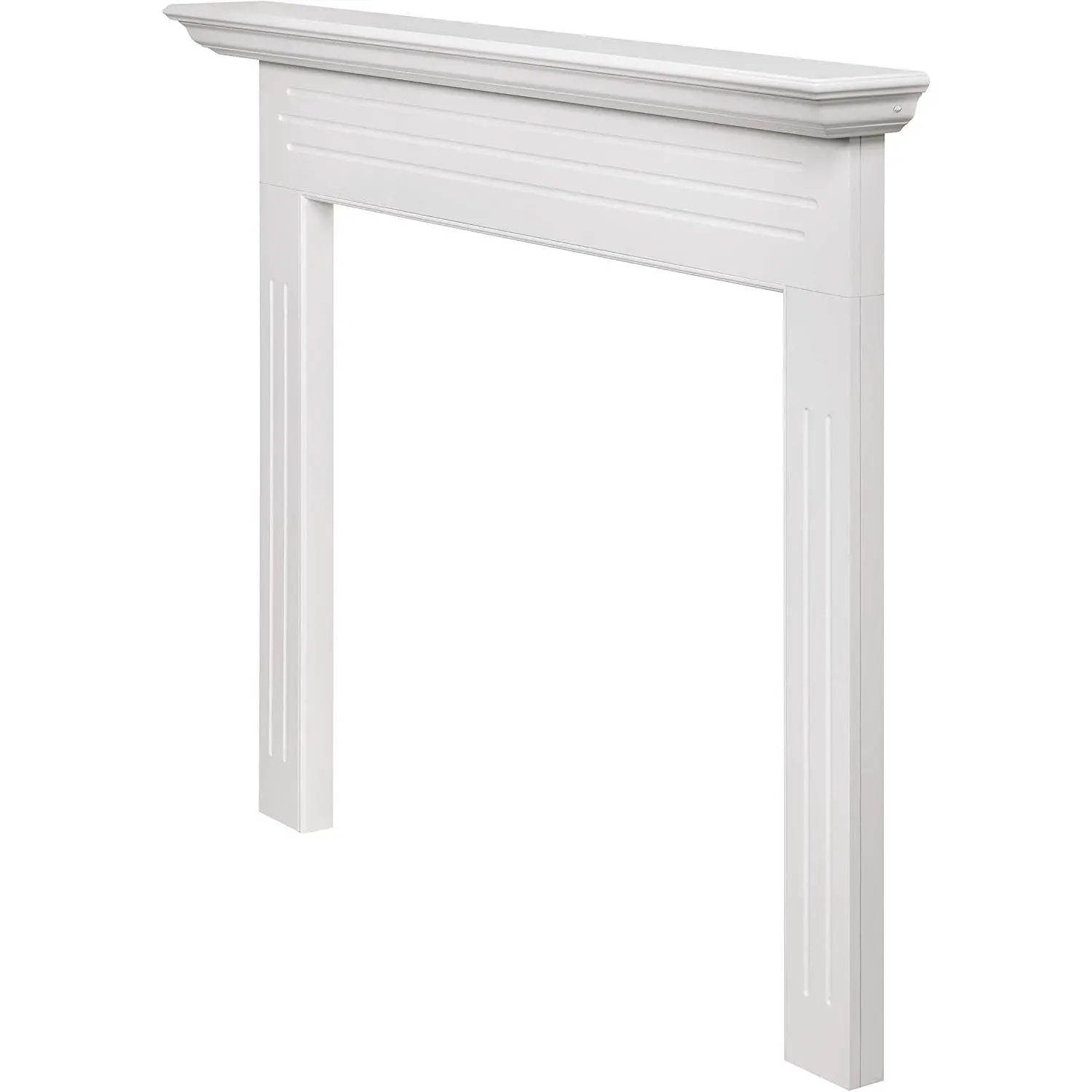 ARYB48510 Furniture for Your Fireplace, Premium Grade A MDF Mantel Surround, Crisp White Paint, Interior Opening 48" W x 40" H