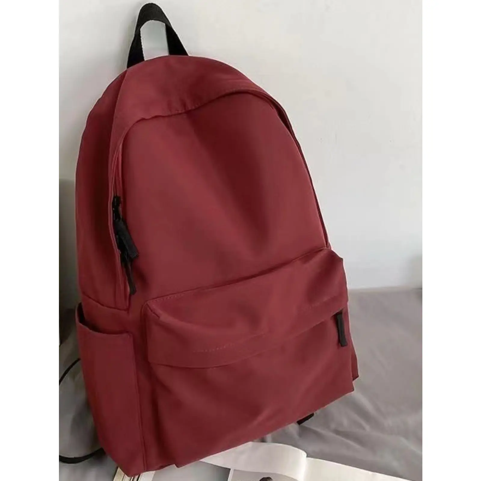 Minimalist Waterproof Nylon College Backpack - Large-Capacity Unisex Laptop Rucksack for Casual Travel, Sports & Outdoor Camping Hiking Daypack