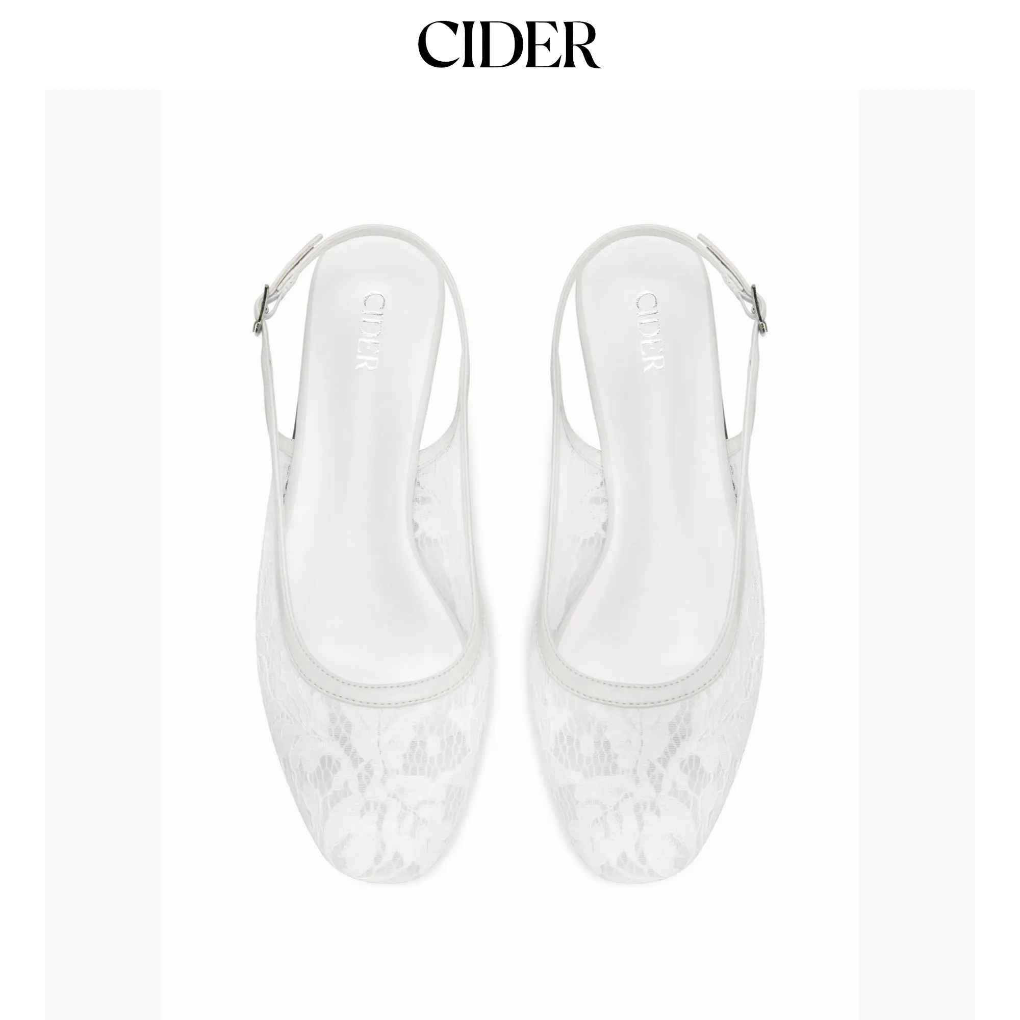 Cider MESH SLINGBACK FLATS SohoChic