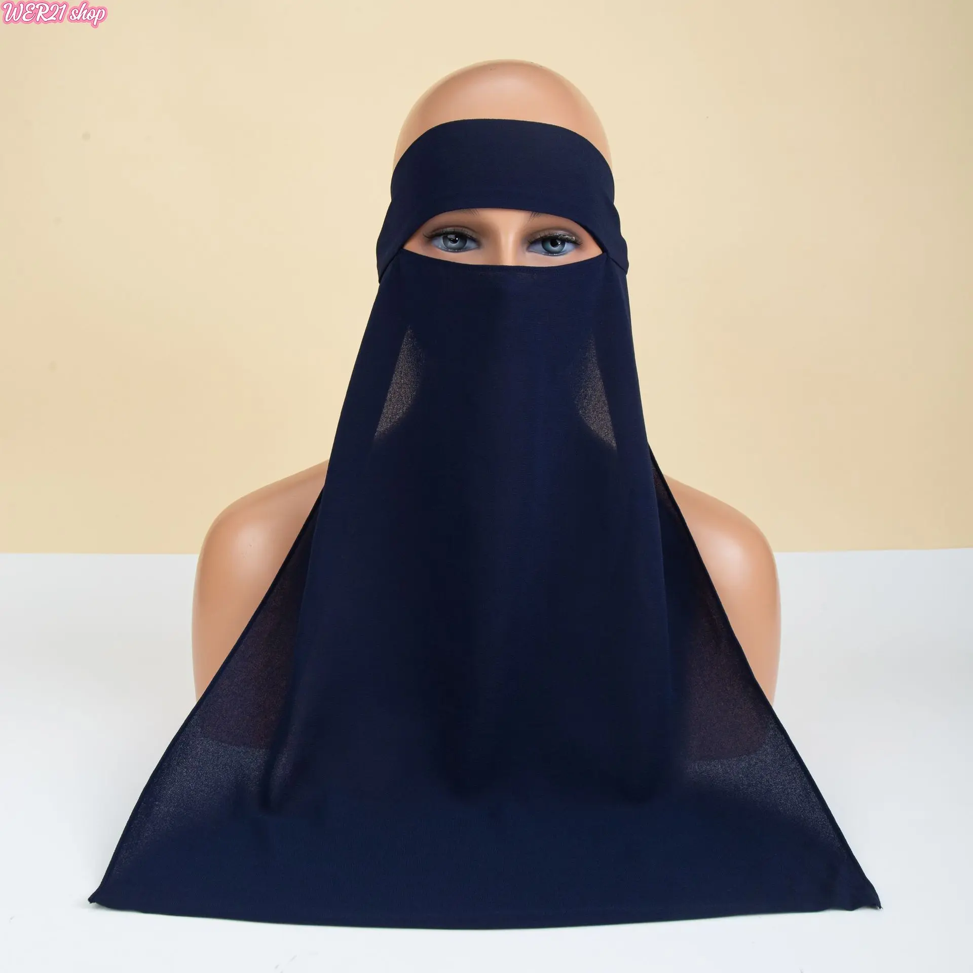 Women's Solid Chiffon Neck Cover Face Mask - Tie-Strap Ethnic Sun Protection Scarf, UV-Glare Resistant Breathable Head Wrap, Lightweight Soft Bag Accessory for Driving, Cycling, No