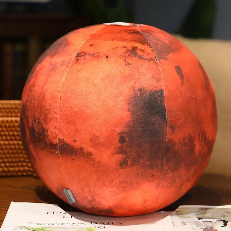 Simulation Earth Sun Mars Plush Toy Stuffed Planets in the Solar System Soft Doll Pillow Cushion Kids Toys Birthday Gifts Decor