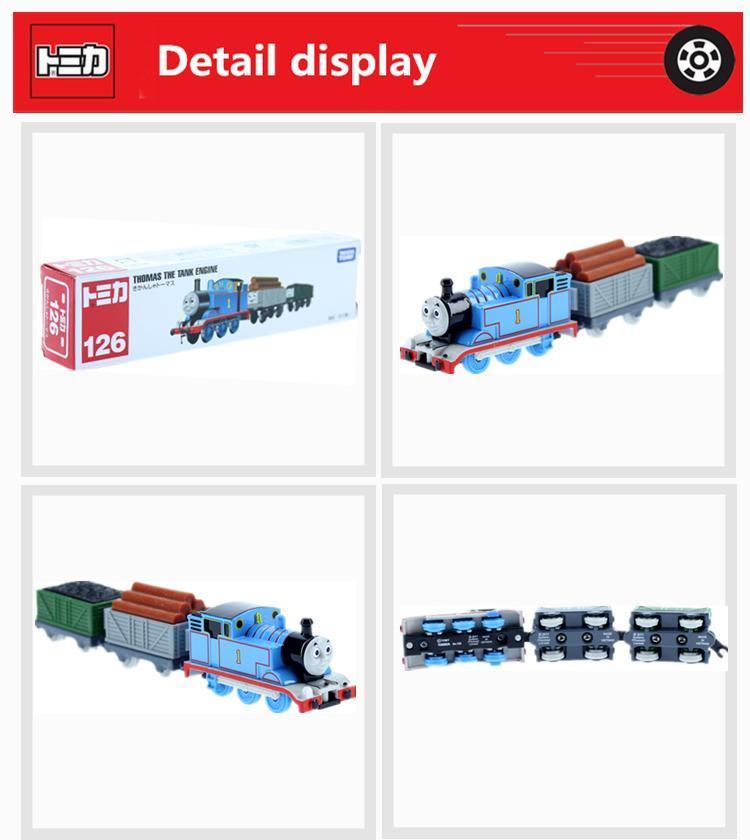 Takara Tomy Tomica No.126 Train Model Kit Anime Figure Diecast Baby Toys for Children Metal Miniature Educational Kids Dolls