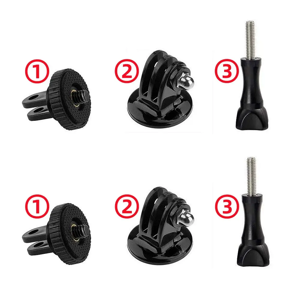 Adapter for Gopro Sports Camera, 1/4 Screw Nut Interface, Compatible with Insta360, Dji Action Nano, Quick Release Base, Universal Standard