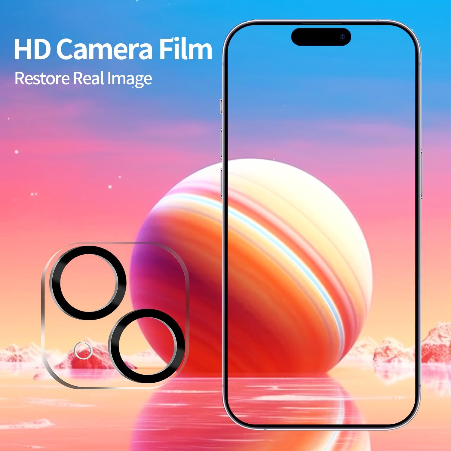 2 Counts Privacy Screen Protector & 2 Counts Camera Lens Protector, Full Coverage Anti-Spy Tempered Glass Film, Phone Accessories for iPhone 11 12 13 14 15 Pro Max