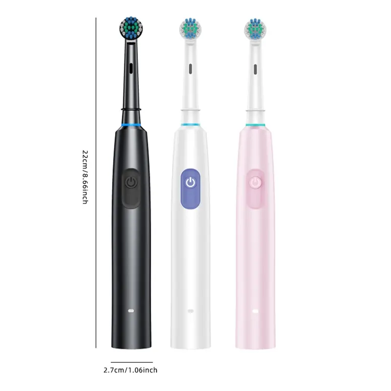 3PCS Rechargeable Electric Toothbrush Set, 1 Box Waterproof Electric Toothbrush with 4 Counts Brush Heads, Intelligent Timer Toothbrushes for Adults, Toothbrush Kit, Toothbrush Travel, Automatic Brushes Smile Toothbrush, Teeth Cleaning Machine