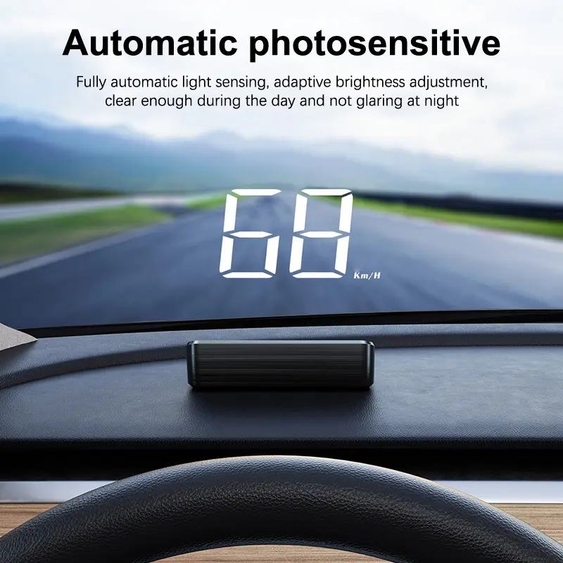 Car Speedometer HUD GPS Head Up Display Digital Speed Meter Windshield Projector For Vehicles Auto Electronics Accessories