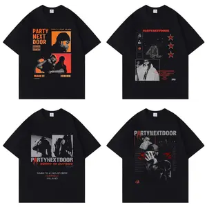 Fashion Partynextdoor Oversized Cool Classic Streetwear Crew Neck Pure Cotton Soft T-shirt Women Men Unisex Summer Comfortable and Stylish Items Holiday Gifts Father's Day
