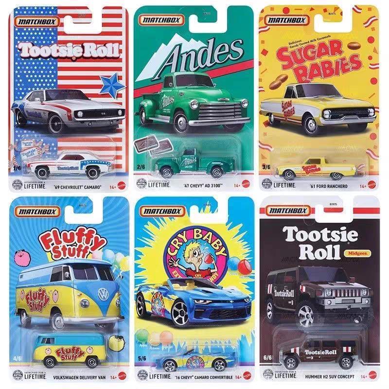 Genuine In Stock Matchbox Hvv75 Candy Series Nissan Volkswagen Camaro Die Cast Model Toy Car Collection Surprise Toys Model Car