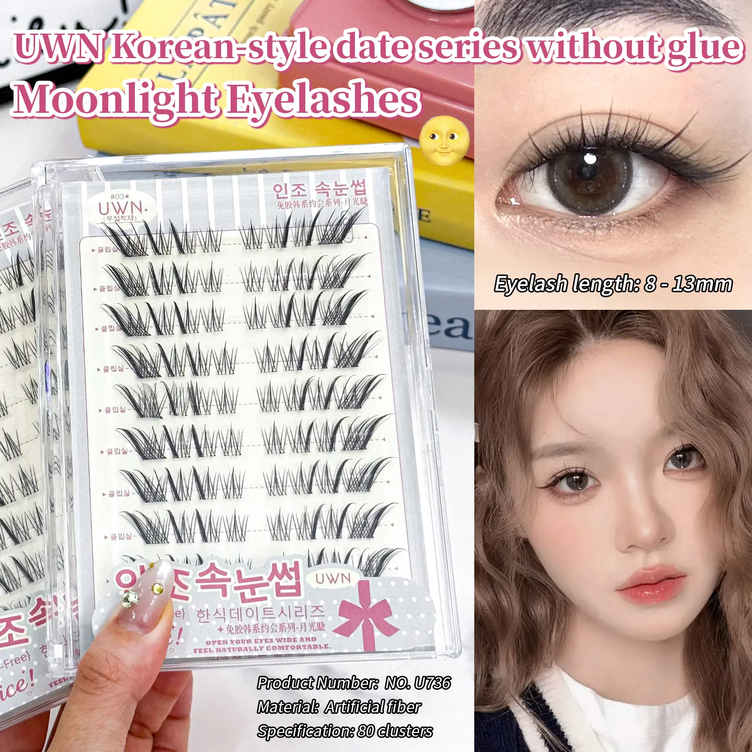 No Glue Required Magnetic False Eyelashes, 3D 5D Natural Soft Magnetic Lashes, Easy Application, Comfortable Wear, Perfect for Daily Use