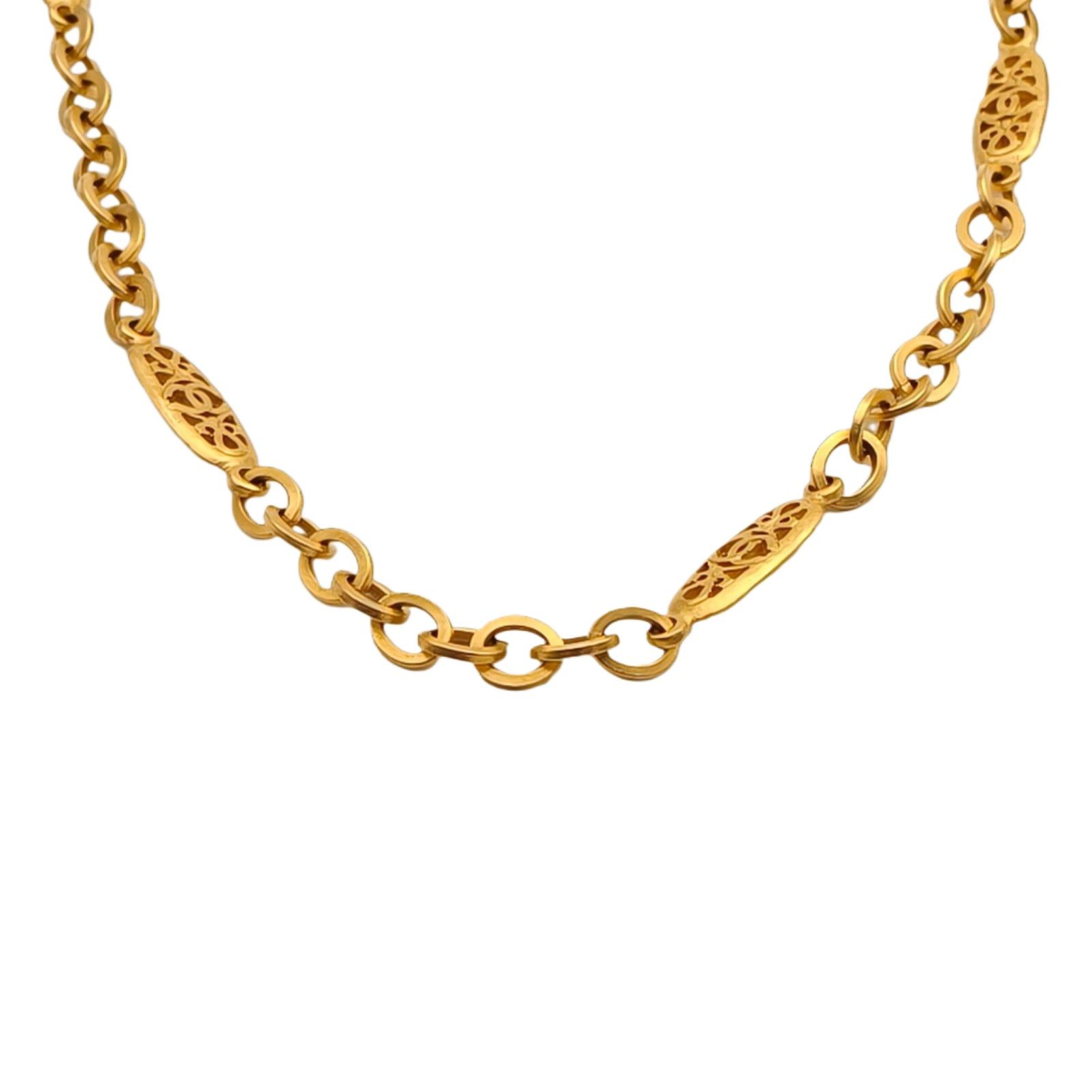 Pre-owned 【Alea】CHANEL Gold Vintage Waist Chain