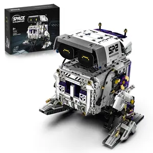 Programmable Bipedal Robot Stem Kit, Remote Control and APP Enabled, Movable Joints and Expressions, Coding Building Set for Boys 8-12 Years
