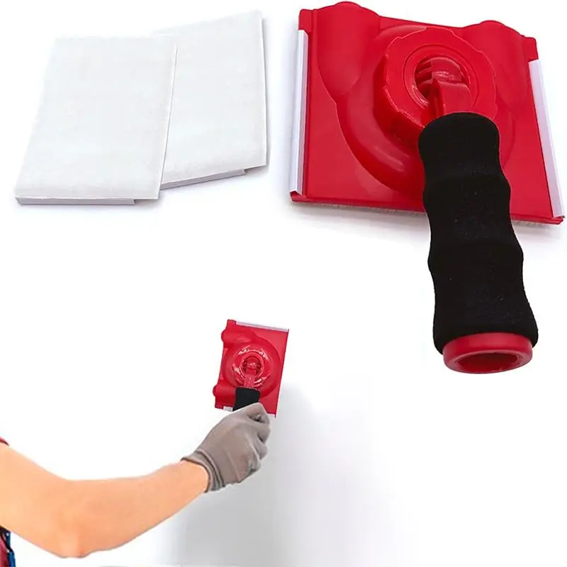 Paint Edger Tool for Walls, Edge Painting Tool Plus Replacement Pads, Easy-to-Use Edge Painting Tool and Trim Trimmer Edger - Suitable for High Ceilings, Corner & Trim Painting