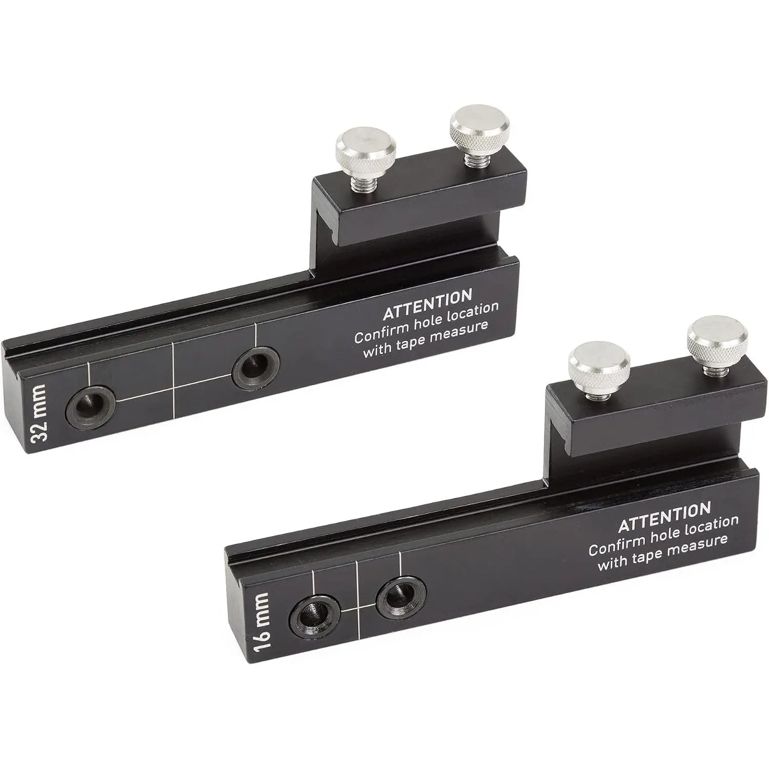 TP-SDG1632-16mm / 32mm C-C Hardware Installation Set - Accurate Drawer Knob Pull Drilling - Drill Templates for Professional Hardware Mount Installation -