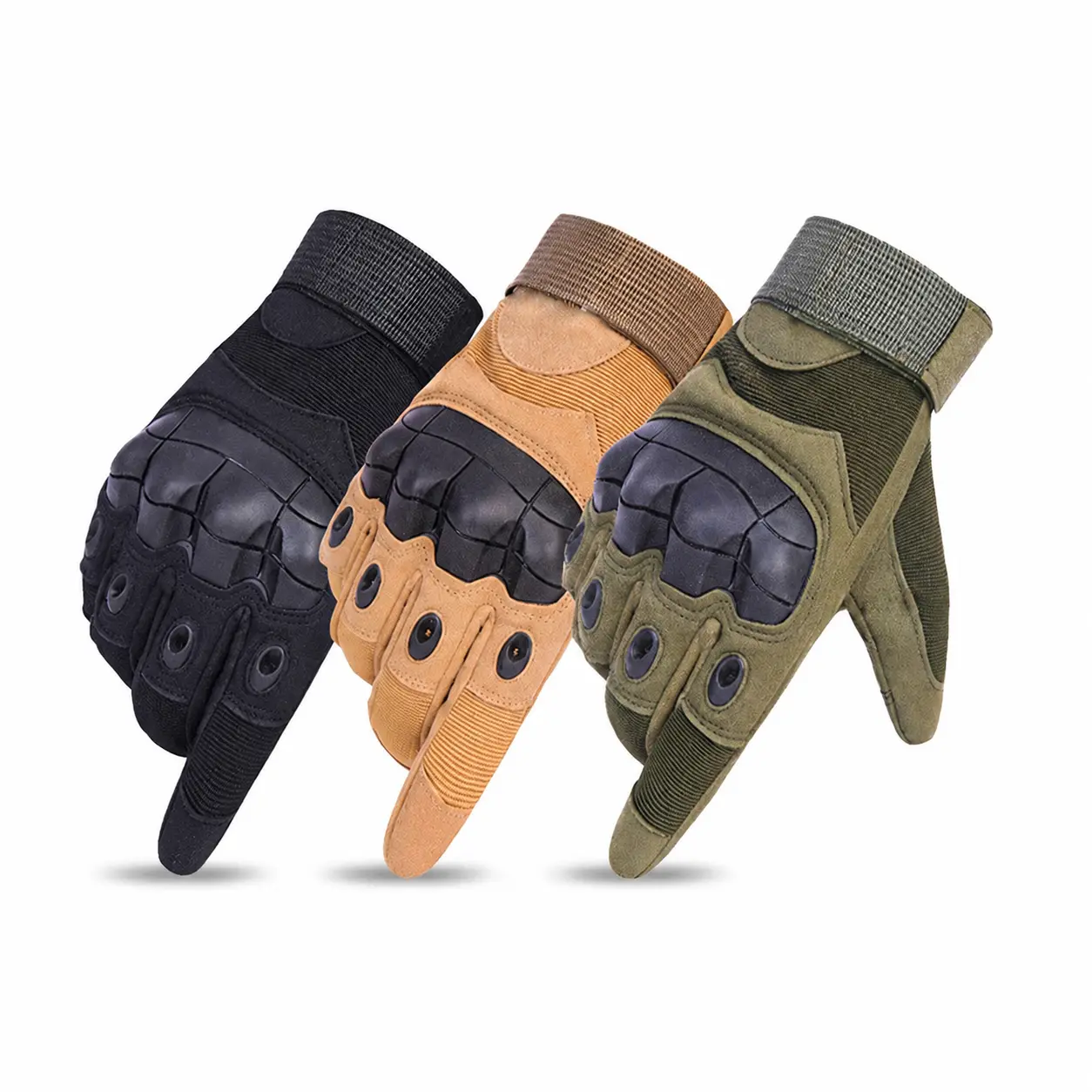 Tactical Full-Finger Gloves for Men – Cut-Resistant, Non-Slip Grip, Breathable Mesh Design Ideal for Outdoor Sports, Military Training, Riding, and Tactical Operations