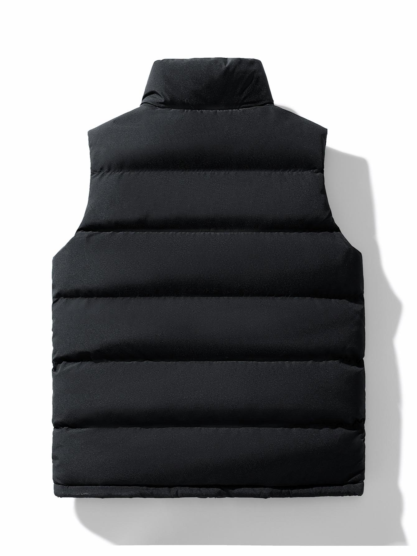 Mens Vest Jacket Warm Sleeveless Jackets Winter Waterproof black fitsZipper Coat Autumn Stand-up Collar Casual Waistcoat Brand Clothing Mens Vest Jacket Warm Sleeveless Jackets Winter Waterproof black fitsZipper Coat Autumn Stand-up Collar Casual Waistcoat Brand Clothing