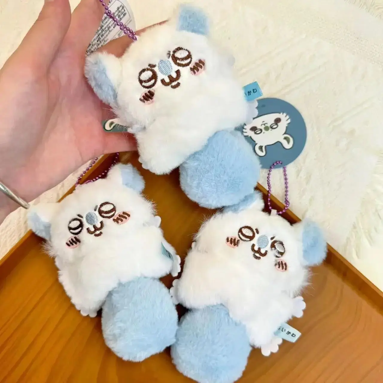 Chiikawa Cartoon Momoka Plush Pendant Doll Cute Scribbled Flying Squirrel Plush Schoolbag Pendant Keychain Ornament Cute