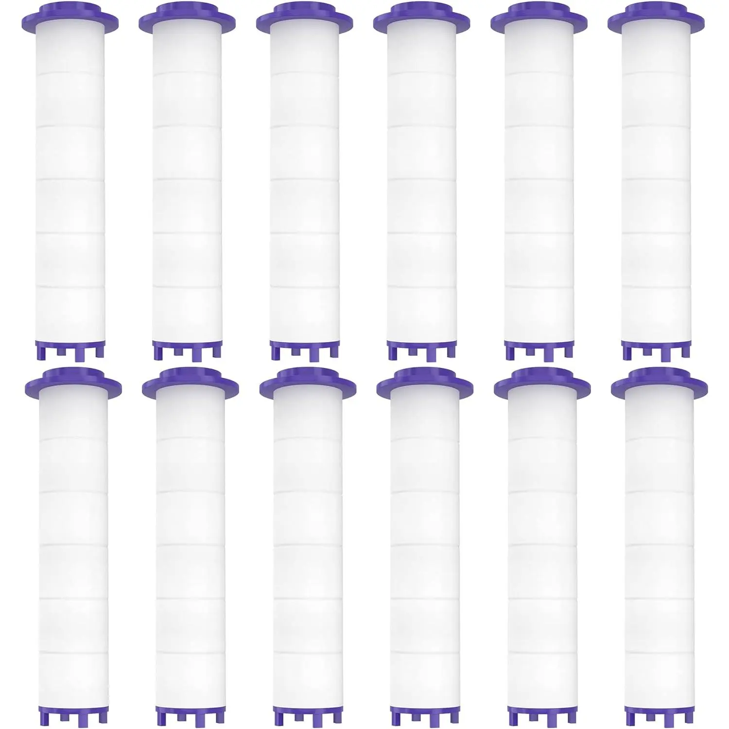 12 Pieces Hydro Jet Shower Head Filter, High Pressure Handheld Vortex Turbo Fan Shower Heads Filter