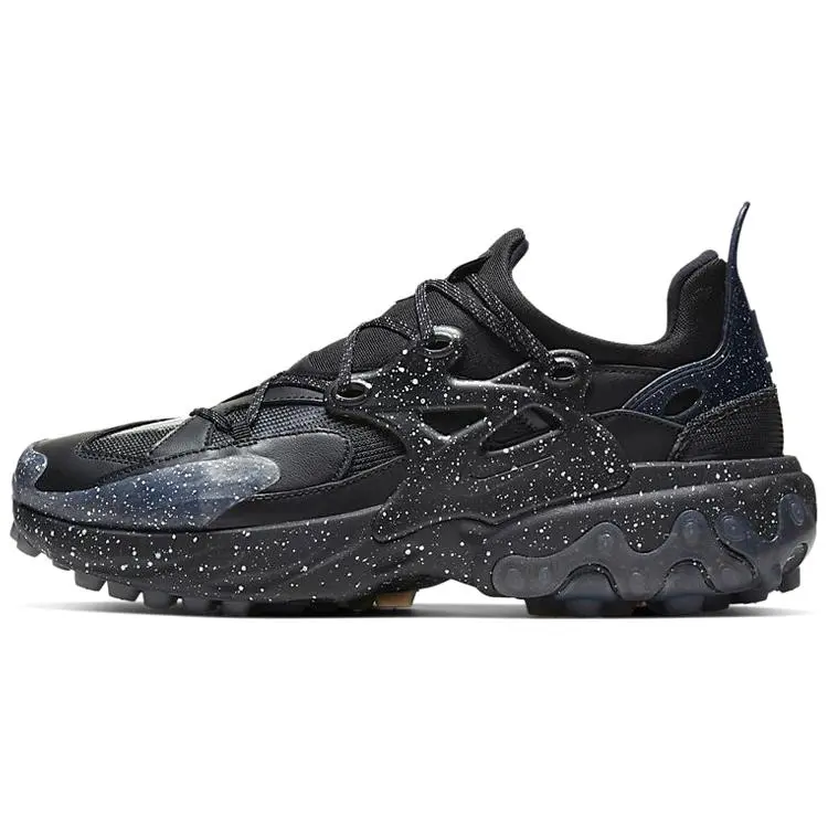 Nike React Presto Black and White Splatter Sneakers for Men and Women Verifiable, with credentials and supporting global authentication
