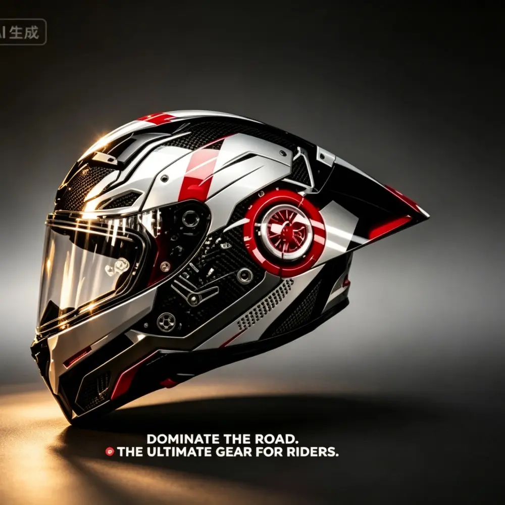 Dot Certified Motorcycle Full Helmet, Quick-Release Lens, All-Season Commuter Racing Helmet, Universal Fit for Any Season, Full Face Helmet, Motorcycle Riding Helmet