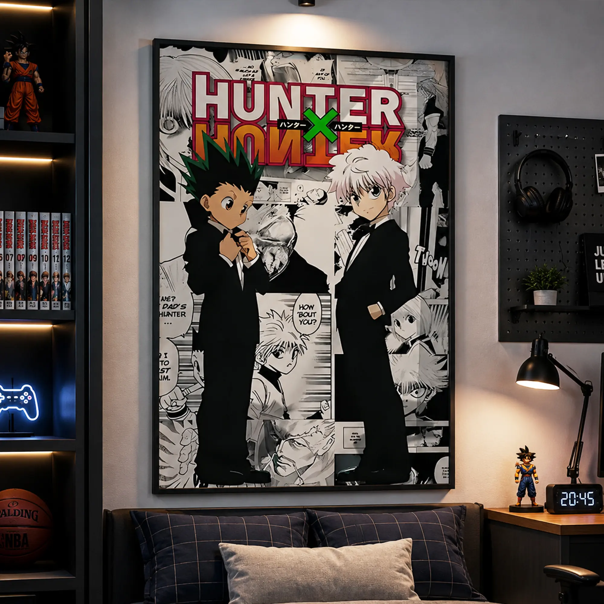 Hunter x Hunter Anime Poster - Hxh Gon Killua Poster - Hxh Poster - Hxh Anime Poster - Hunter x Hunter Wall Art - Hxh Print - Hisoka -Leorio